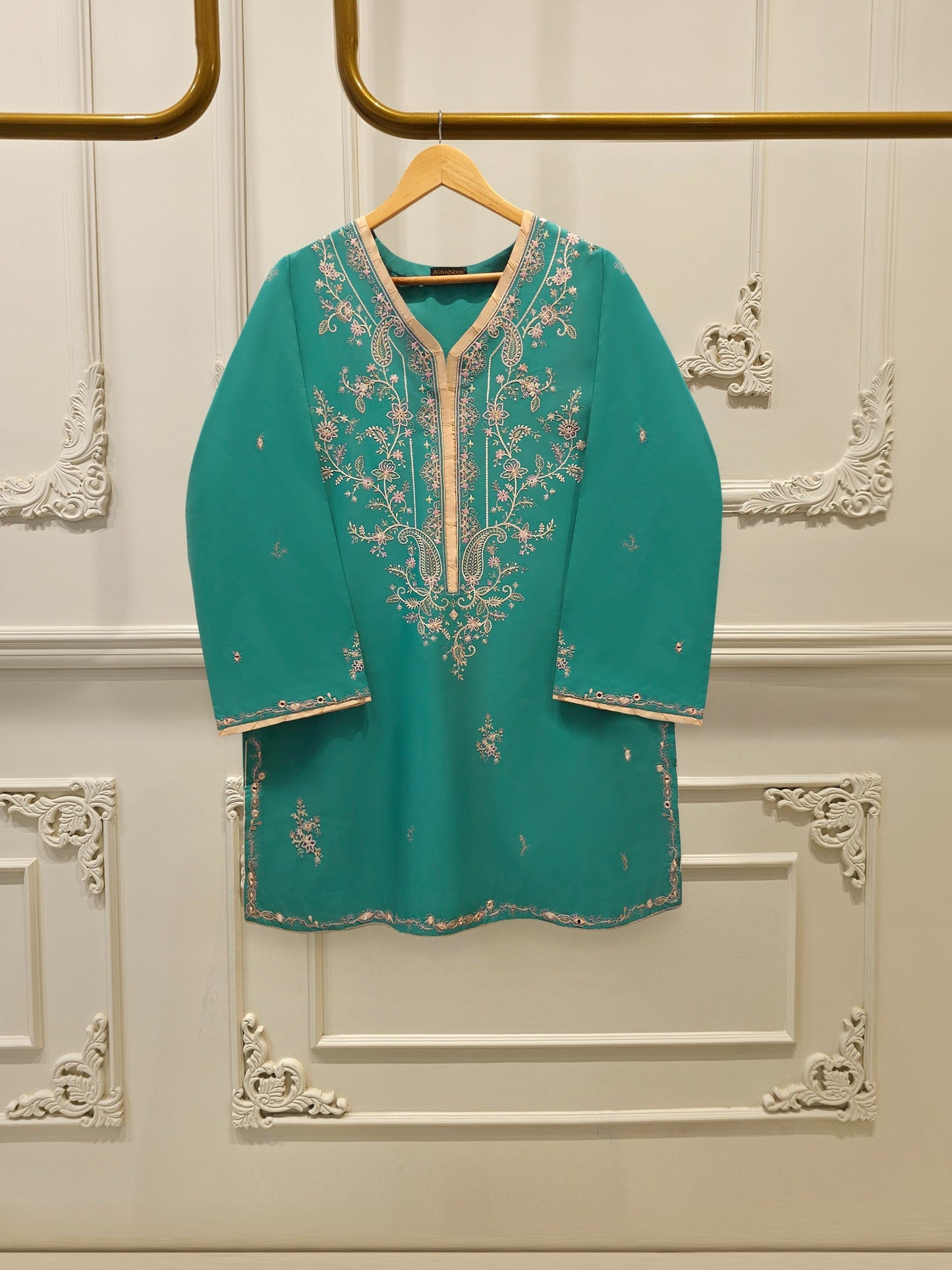 AGHA NOOR   Embroidered Cambric Suit | 2 Piece
