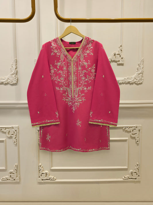 AGHA NOOR Embroidered Cambric Suit | 2 Piece