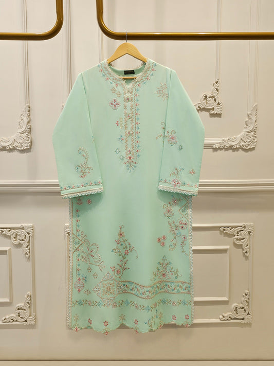 AGHA NOOR  Embroidered Cambric Suit | 2 Piece