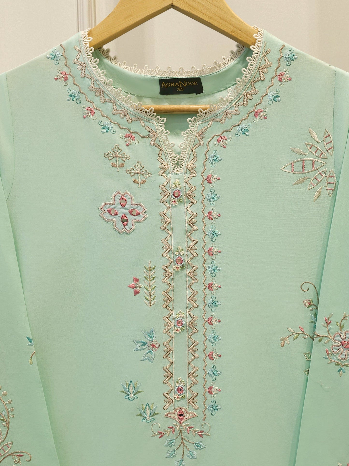AGHA NOOR  Embroidered Cambric Suit | 2 Piece