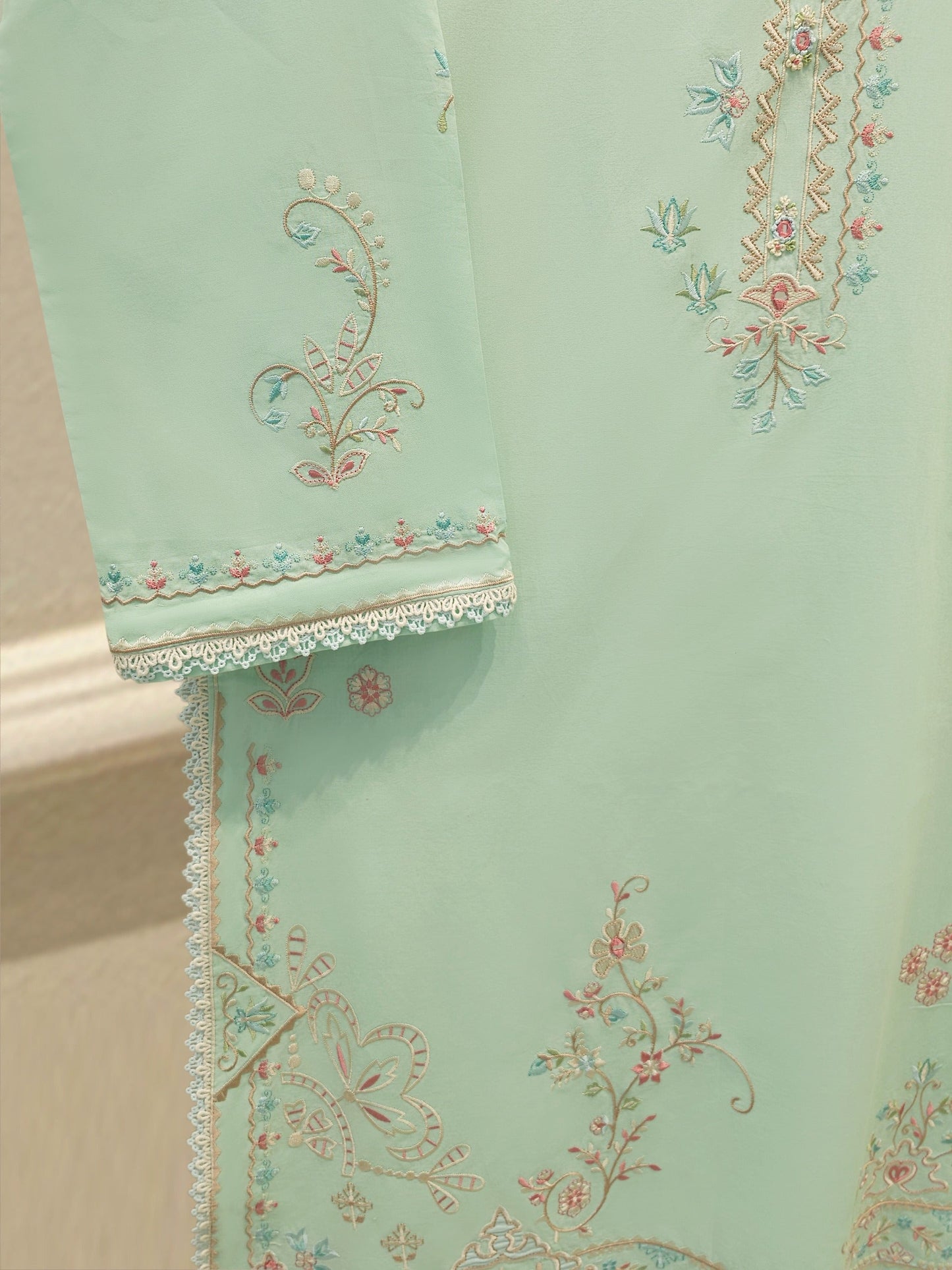 AGHA NOOR  Embroidered Cambric Suit | 2 Piece