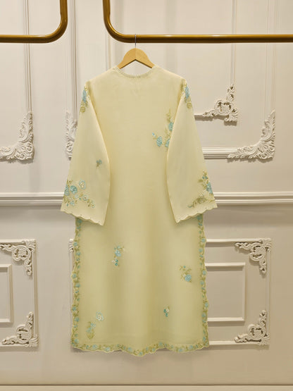 3 Piece - Pure Organza Embroidered Suit
