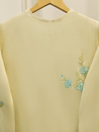 3 Piece - Pure Organza Embroidered Suit