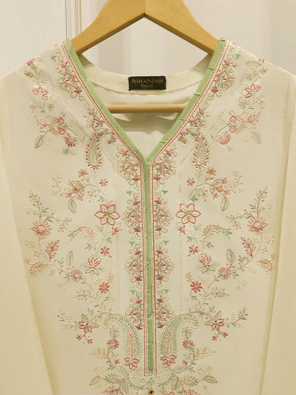 Pure Embroidered Cambric Shirt