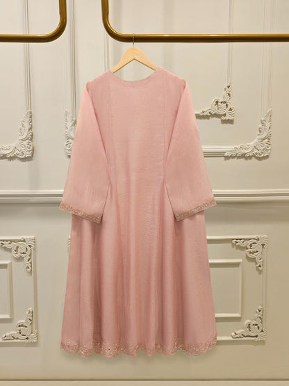 3 Piece - Pure Embroidered Cotton Net Suit