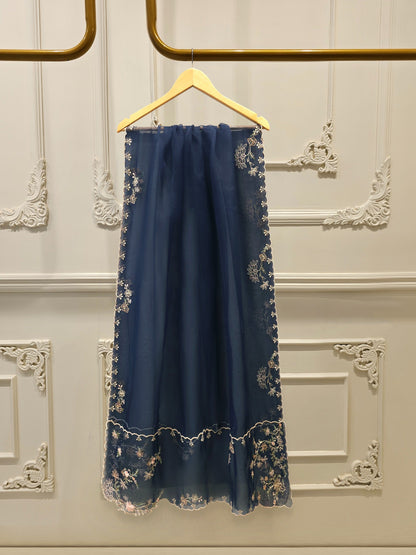 AGHA NOOR 3 Piece - Pure Khaddi Silk Embroidered Suit