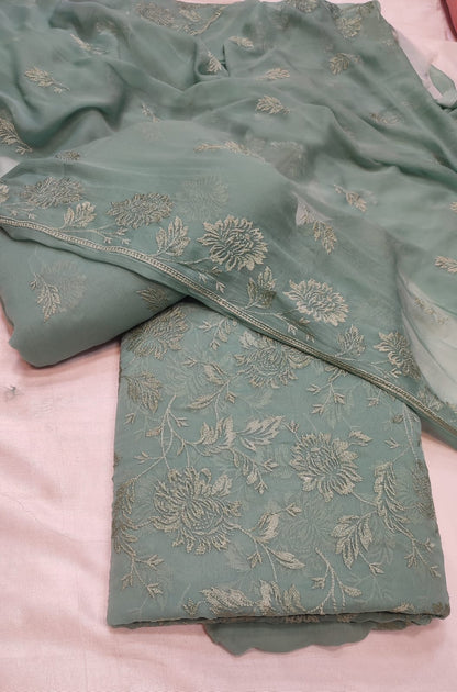 3 pcs Bareeza Chiffon Dress