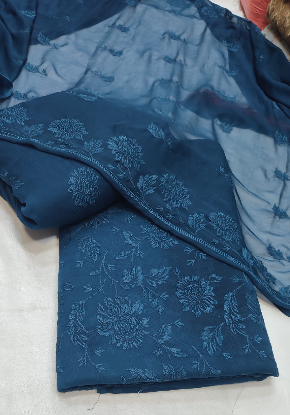 3 pcs Bareeza Chiffon Dress