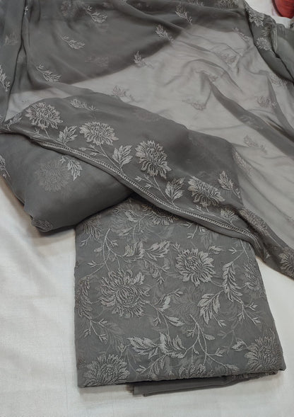 3 pcs Bareeza Chiffon Dress