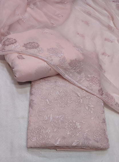 3 pcs Bareeza Chiffon Dress