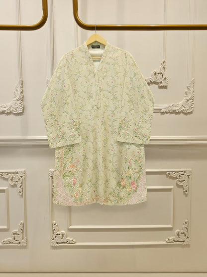 2 Piece - Embroidered Cambric Suit