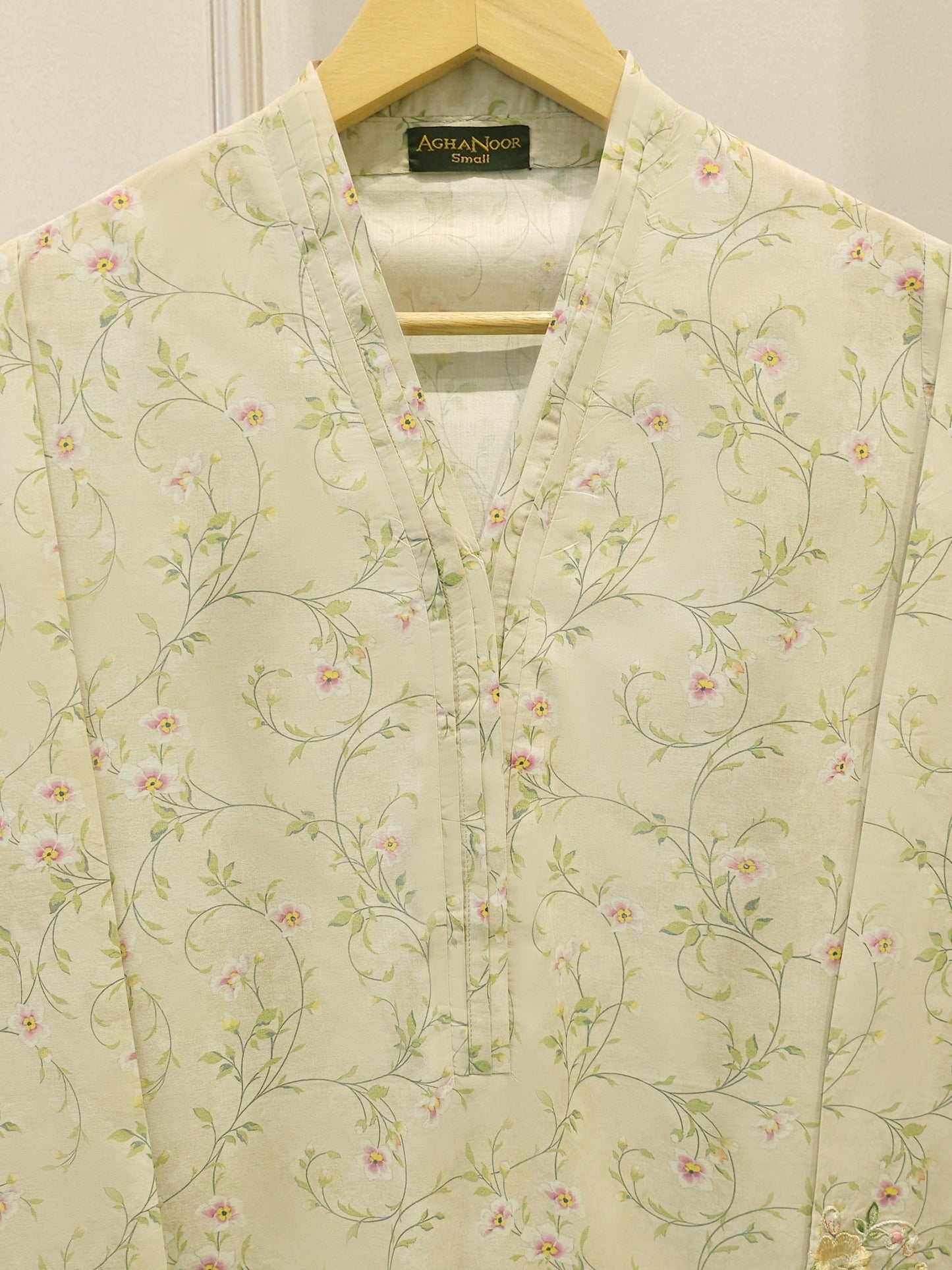 2 Piece - Embroidered Cambric Suit