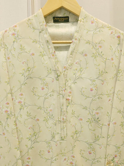 2 Piece - Embroidered Cambric Suit