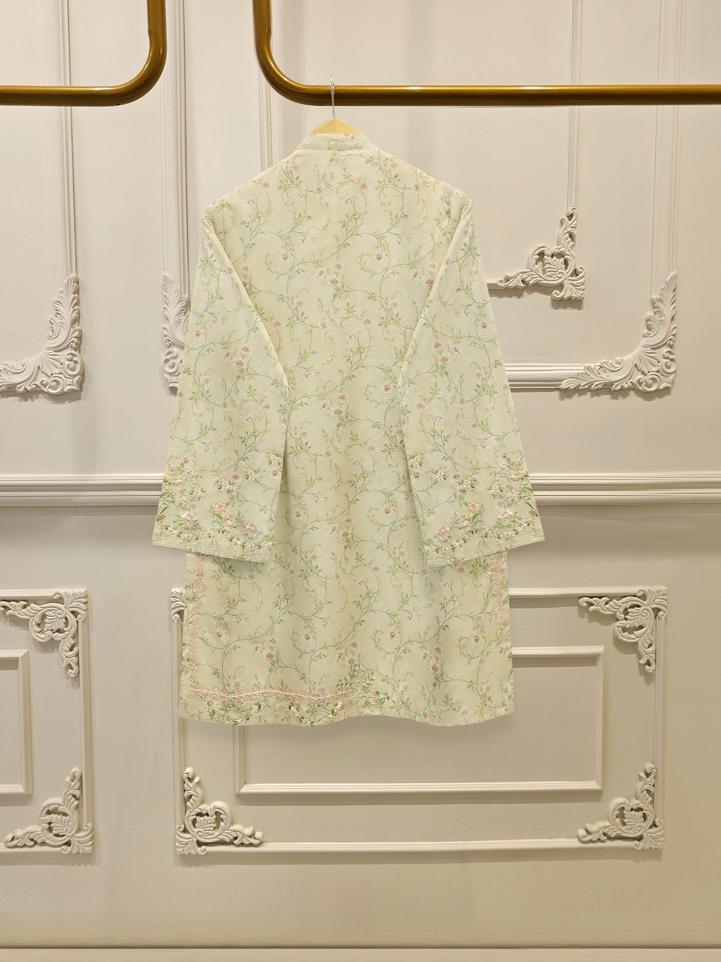 2 Piece - Embroidered Cambric Suit