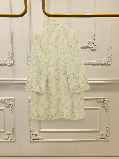 2 Piece - Embroidered Cambric Suit