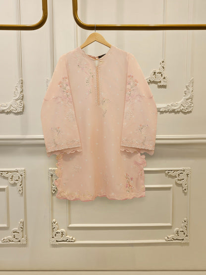 2 Piece - Embroidered Cambric Suit
