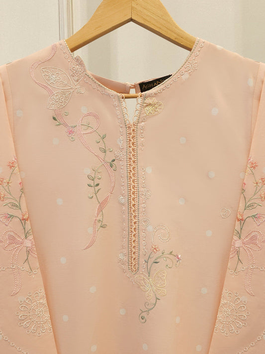 2 Piece - Embroidered Cambric Suit