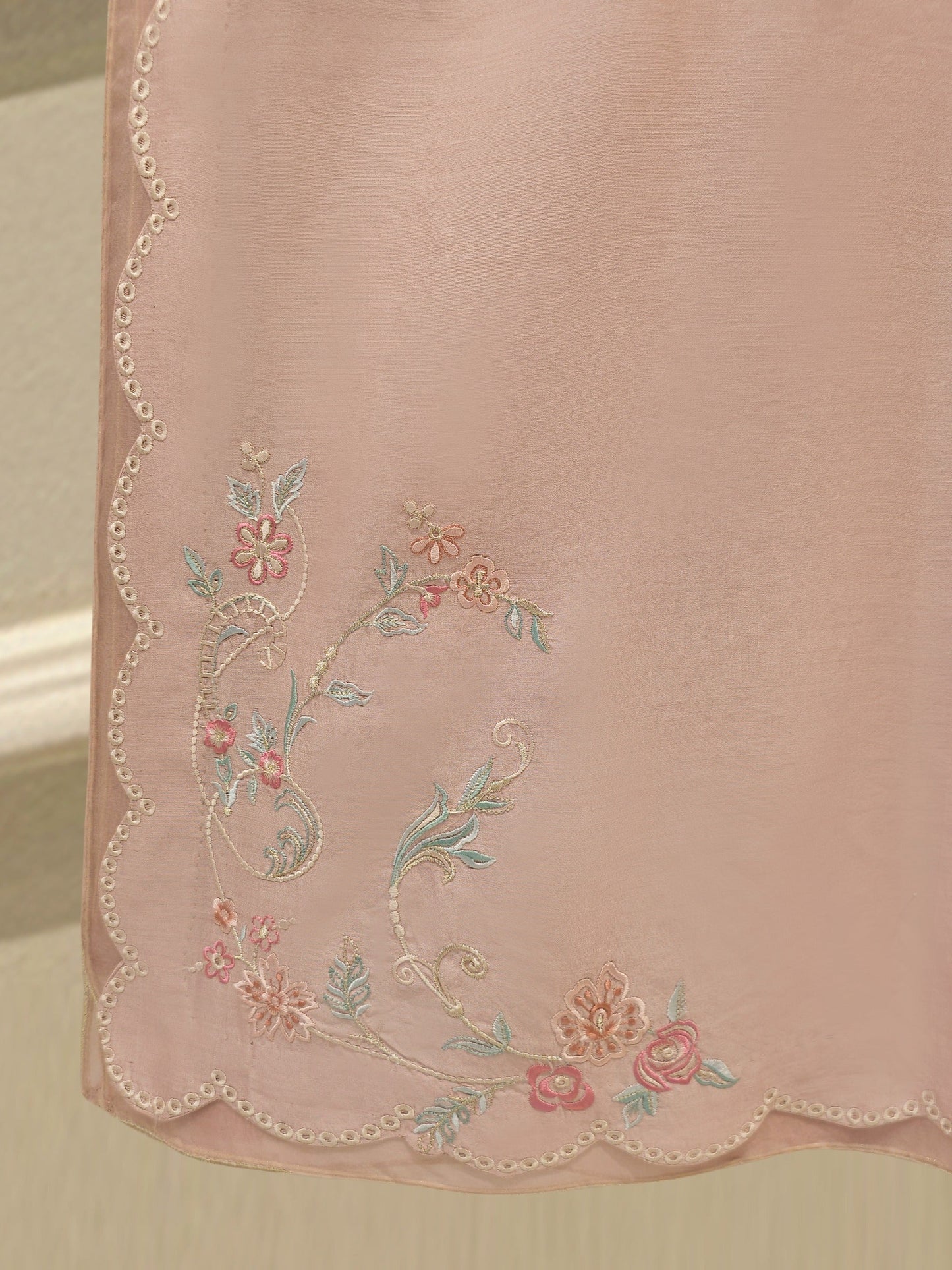 AGHA NOOR3 Piece - Pure Khaddi Silk Embroidered Suit