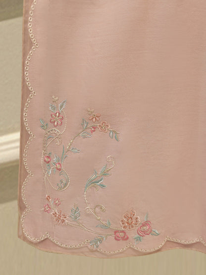 AGHA NOOR3 Piece - Pure Khaddi Silk Embroidered Suit