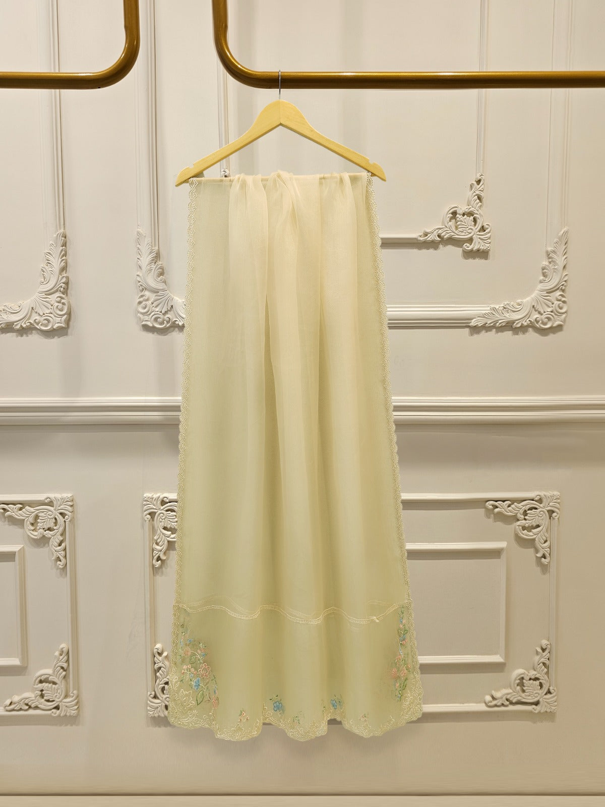 AGHA NOOR 3 Piece - Pure Khaddi Silk Embroidered Suit