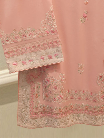 AGHA NOOR 3 Piece - Embroidered Cambric Suit