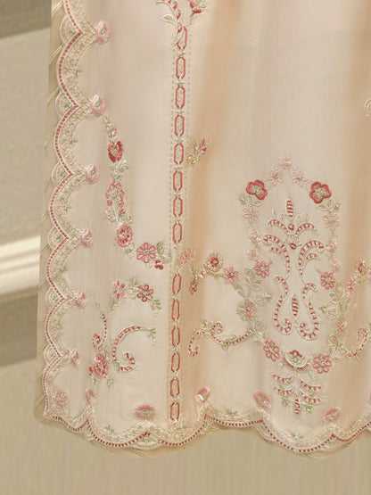 AGHA NOOR 3 Piece- Pure Sheesha Silk Embroidered Suit