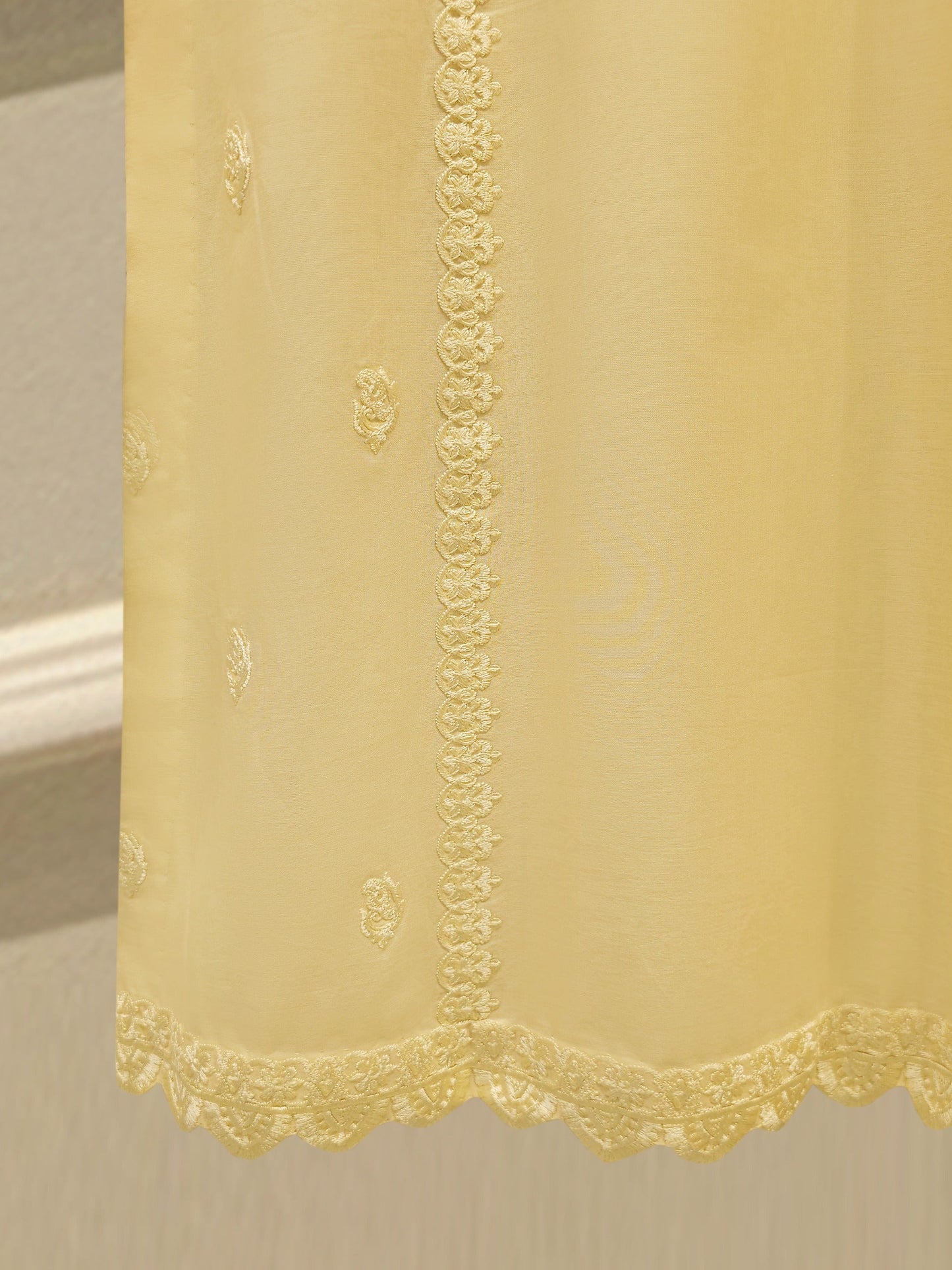 3 Piece - Embroidered Cambric Suit