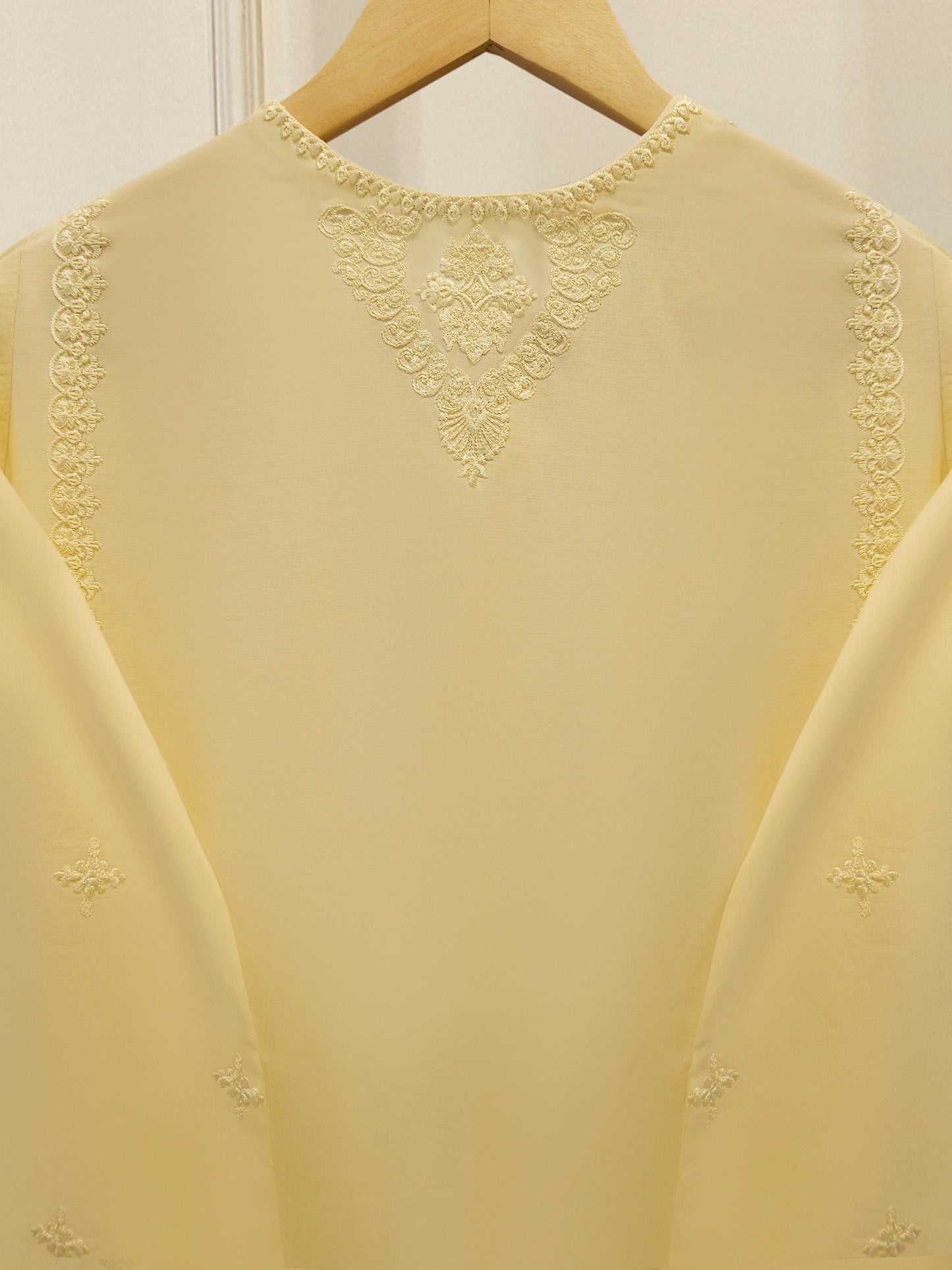 3 Piece - Embroidered Cambric Suit