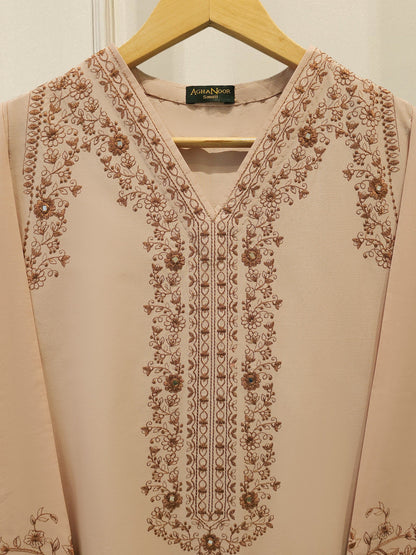 2 Piece - Embroidered Cambric Suit