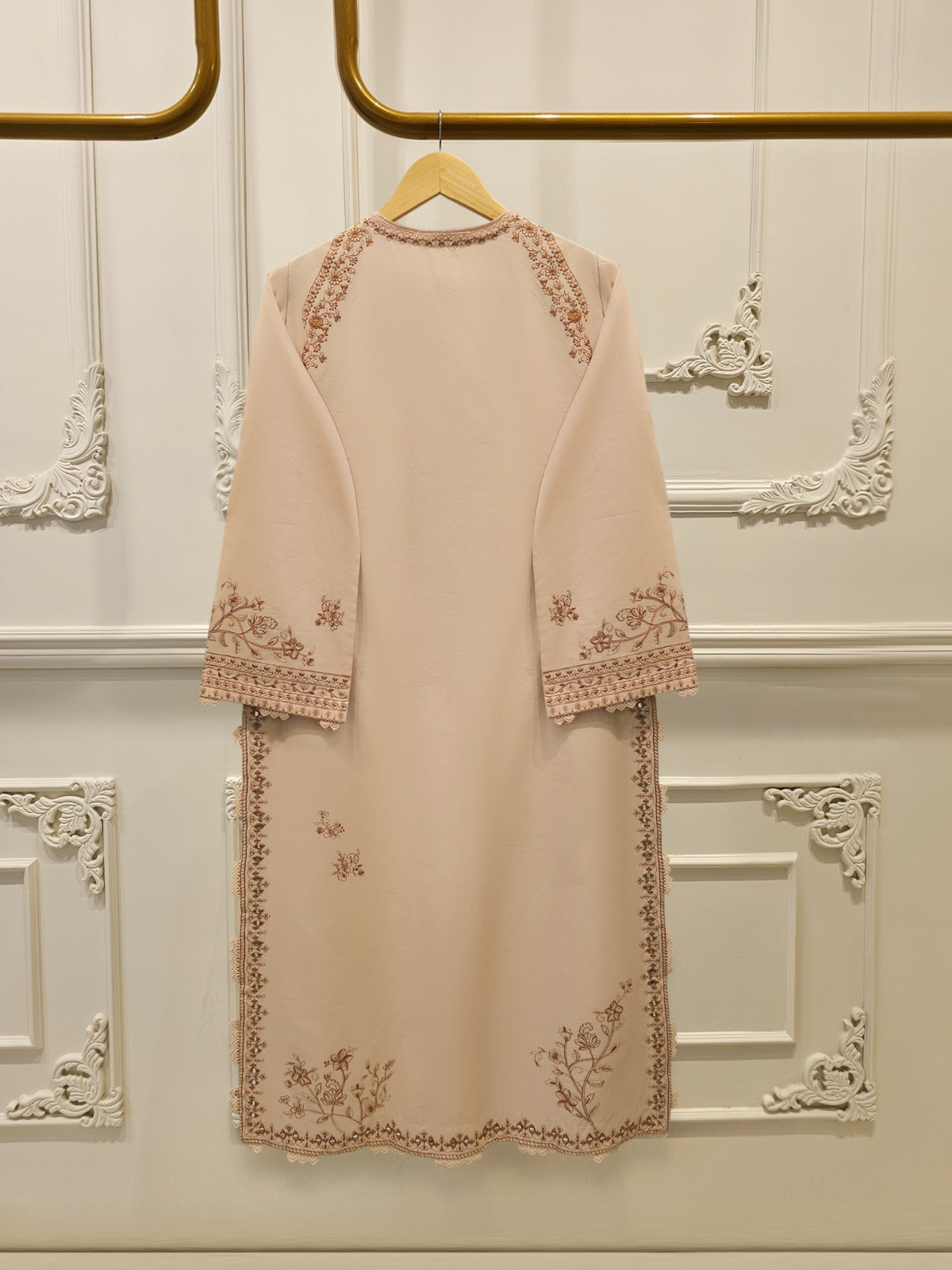 2 Piece - Embroidered Cambric Suit