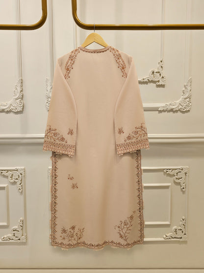 2 Piece - Embroidered Cambric Suit
