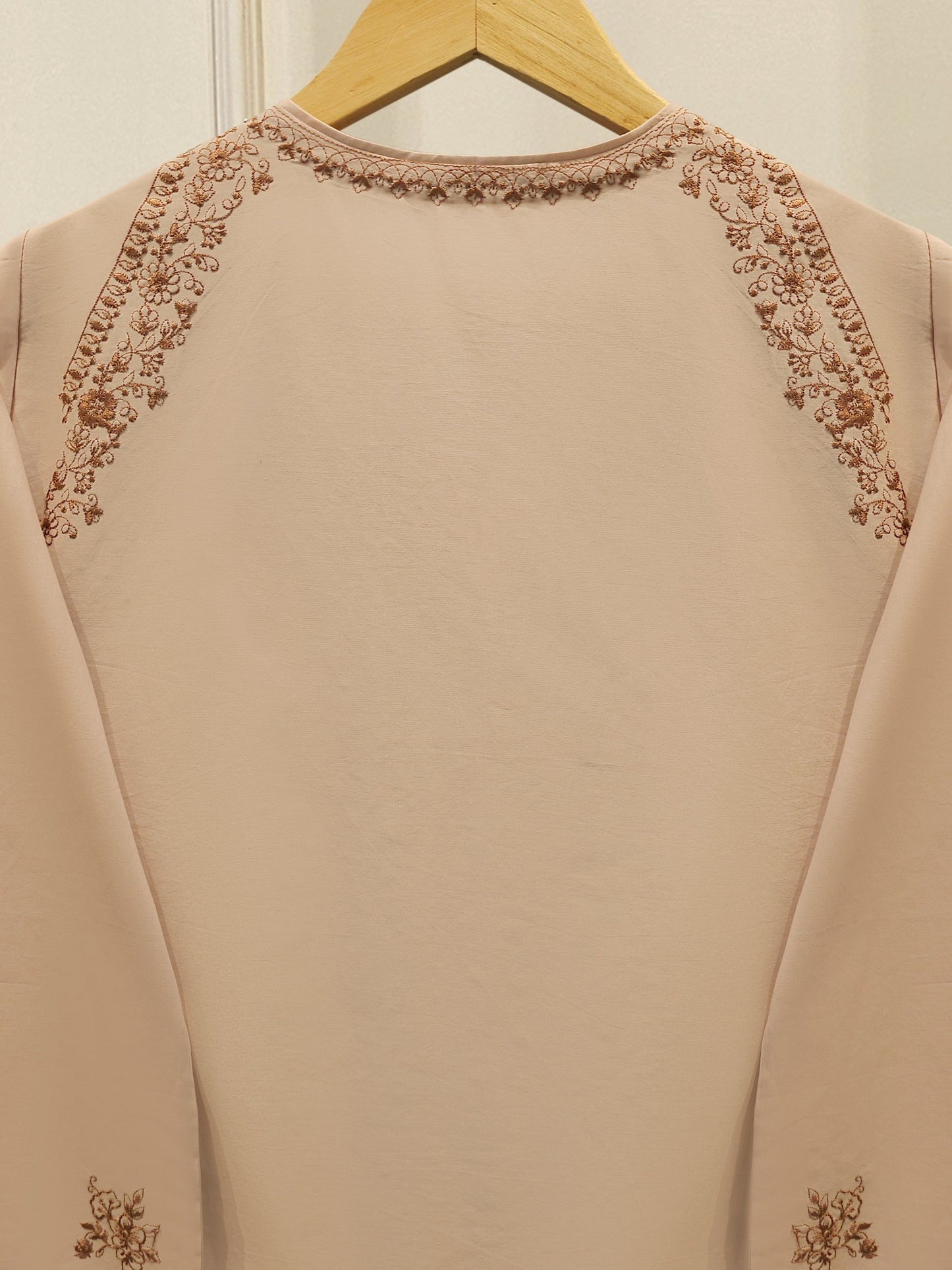 2 Piece - Embroidered Cambric Suit