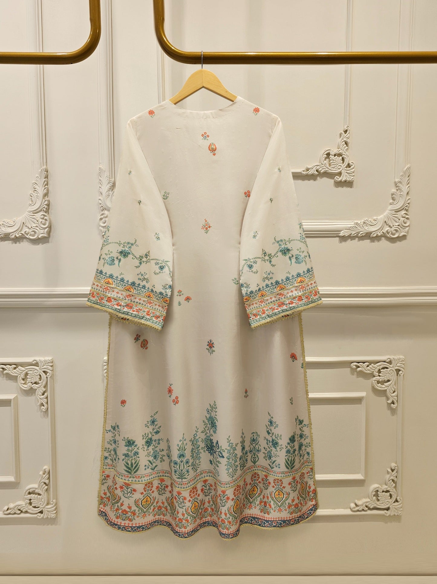 3-Piece Pure Digital Printed Silk Suit – Luxury Elegant Women's Formal Wear