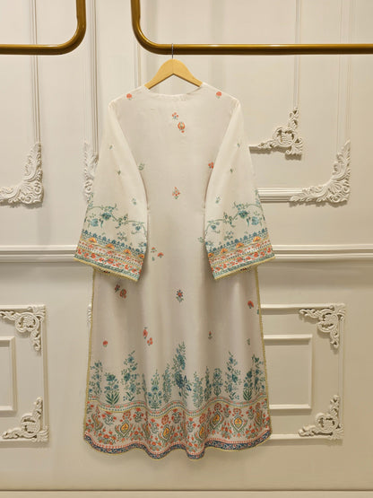 3-Piece Pure Digital Printed Silk Suit – Luxury Elegant Women's Formal Wear