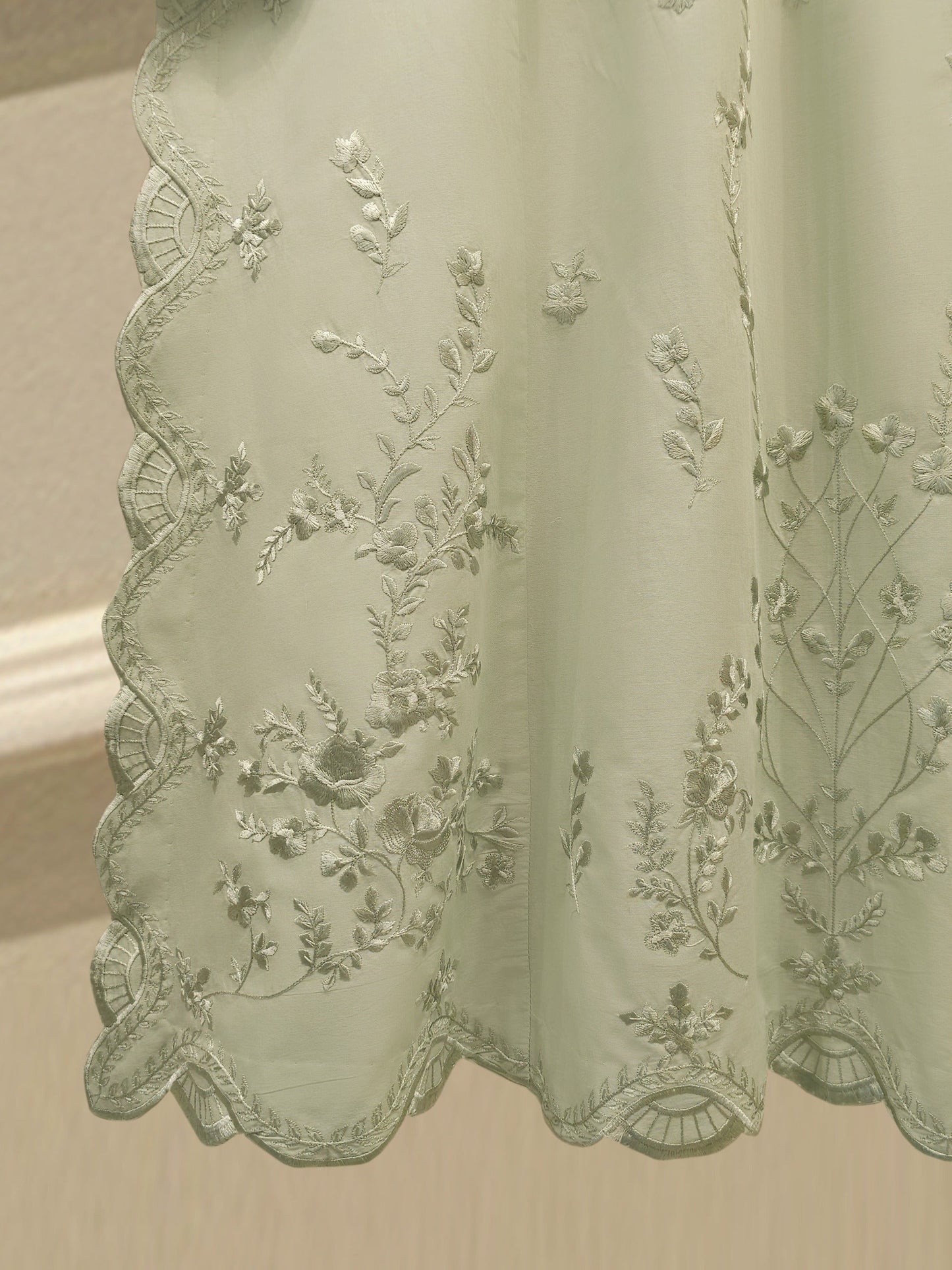 3 Piece - Embroidered Cambric Suit