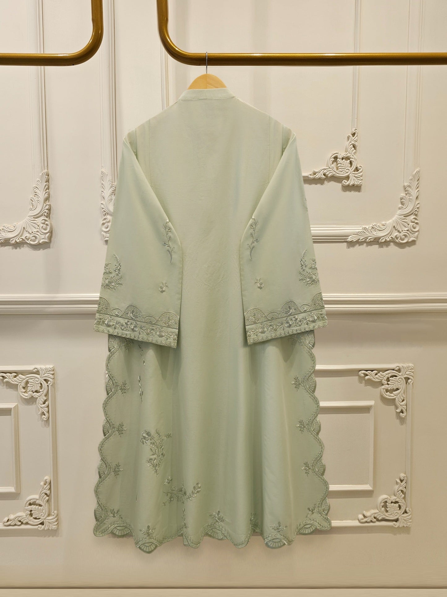 3 Piece - Embroidered Cambric Suit