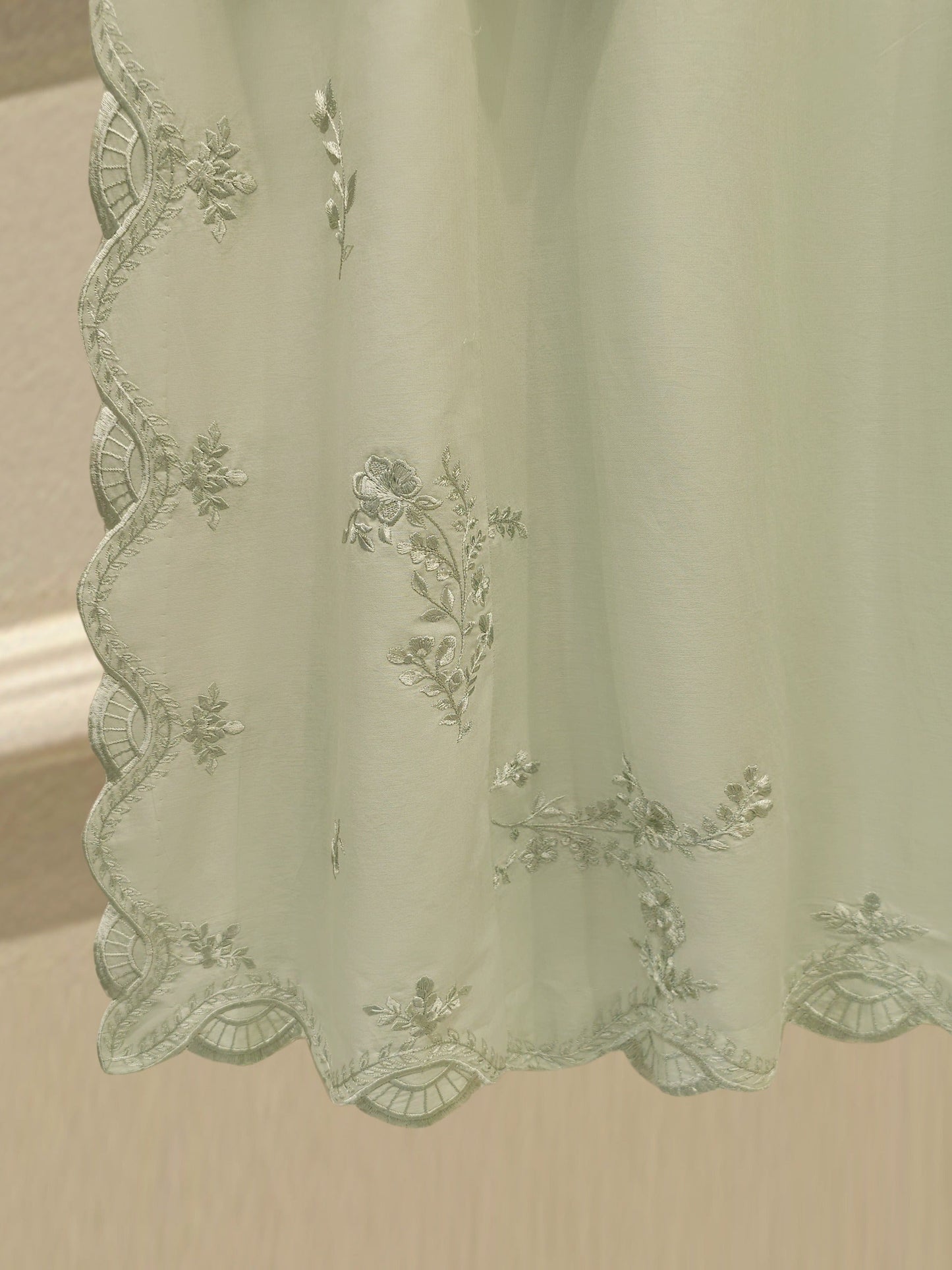 3 Piece - Embroidered Cambric Suit