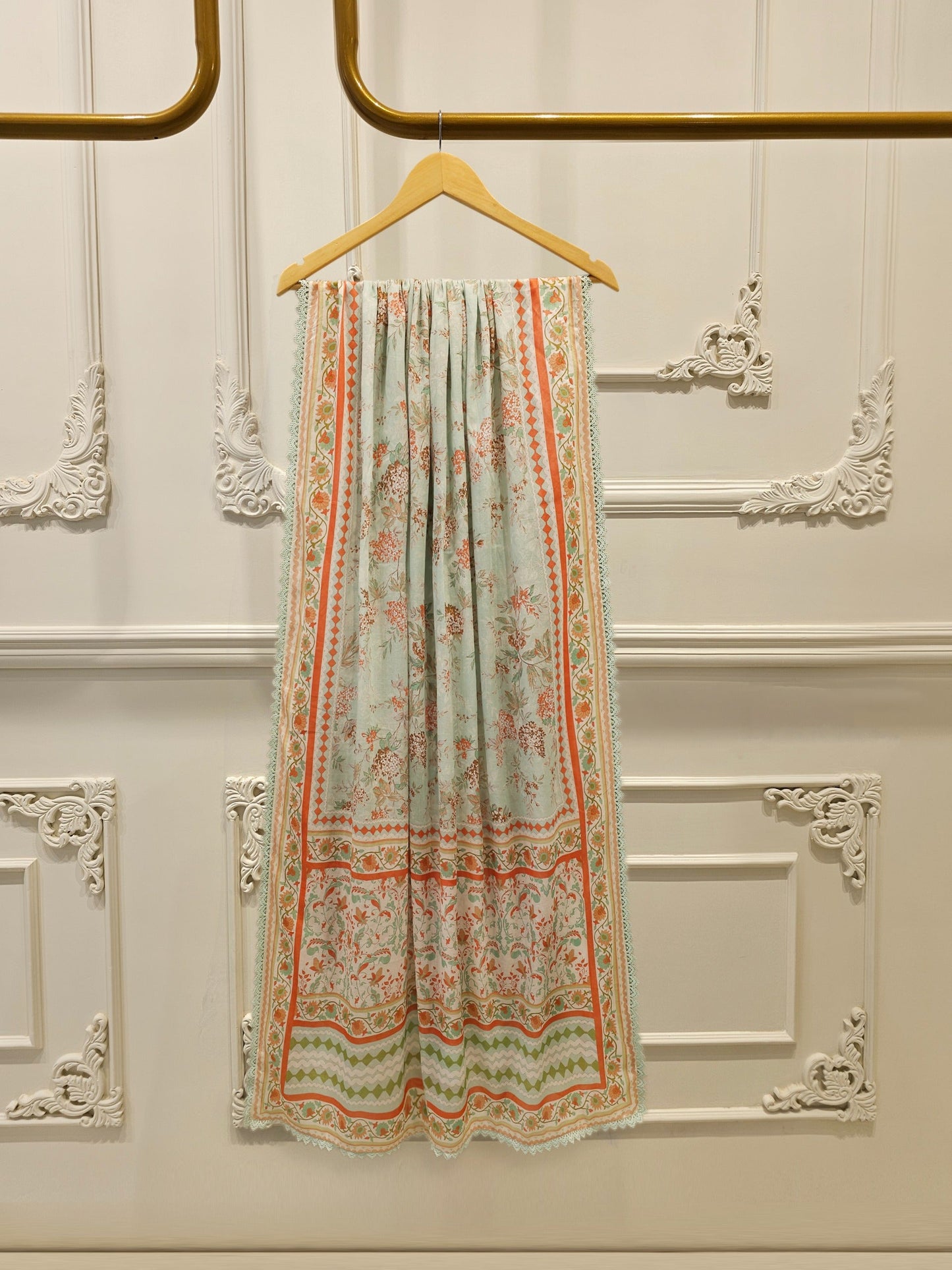 3 Piece - Embroidered Cambric Suit
