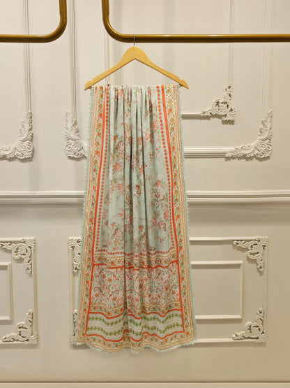 3 Piece - Embroidered Cambric Suit