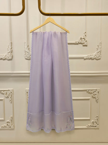 3 Piece - Pure Embroidered Cotton Net Suit