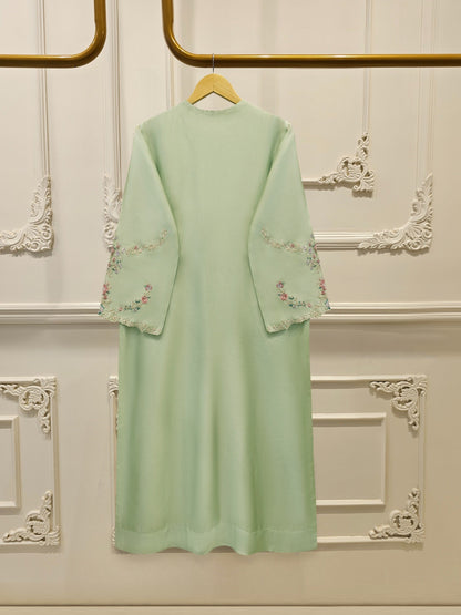 Pure Embroidered Sheesha Silk Shirt