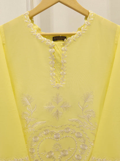 2 Piece - Embroidered Cambric Suit