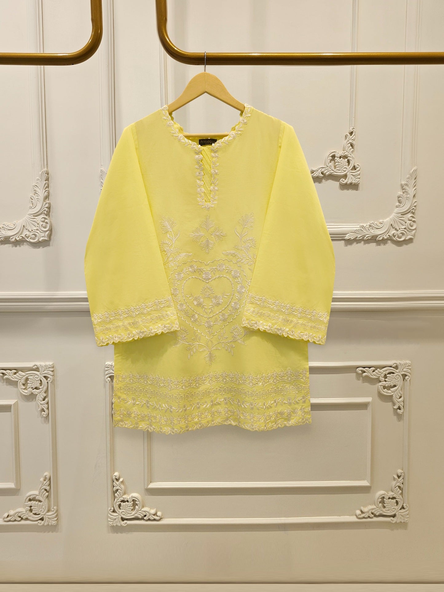 2 Piece - Embroidered Cambric Suit