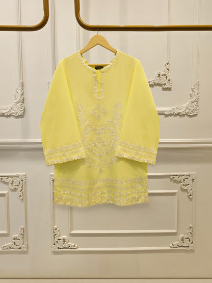 2 Piece - Embroidered Cambric Suit