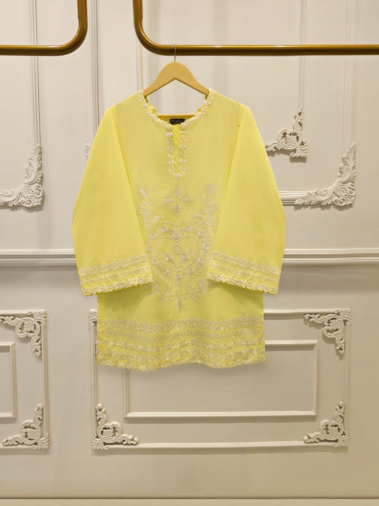 2 Piece - Embroidered Cambric Suit