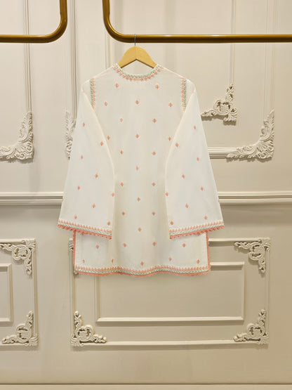 2 Piece - Embroidered Cambric Suit