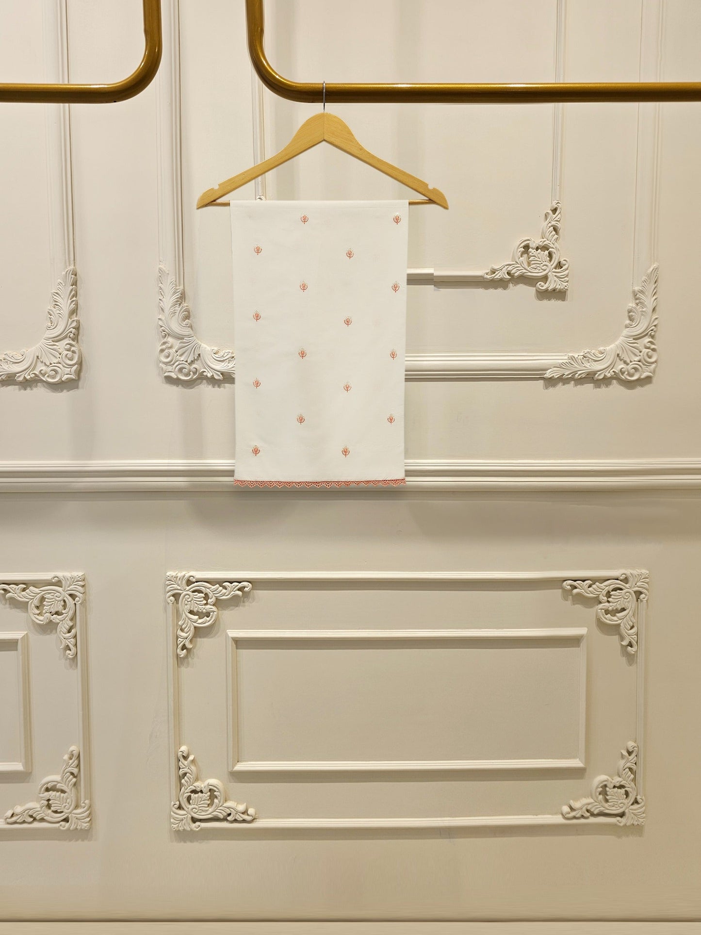 2 Piece - Embroidered Cambric Suit