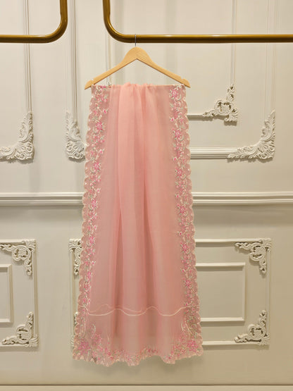 3 Piece- Pure Shisha Silk Embroidered Suit