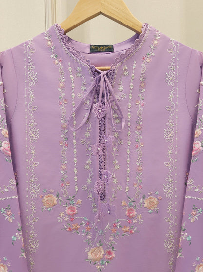 2 Piece - Embroidered Cambric Suit S115007