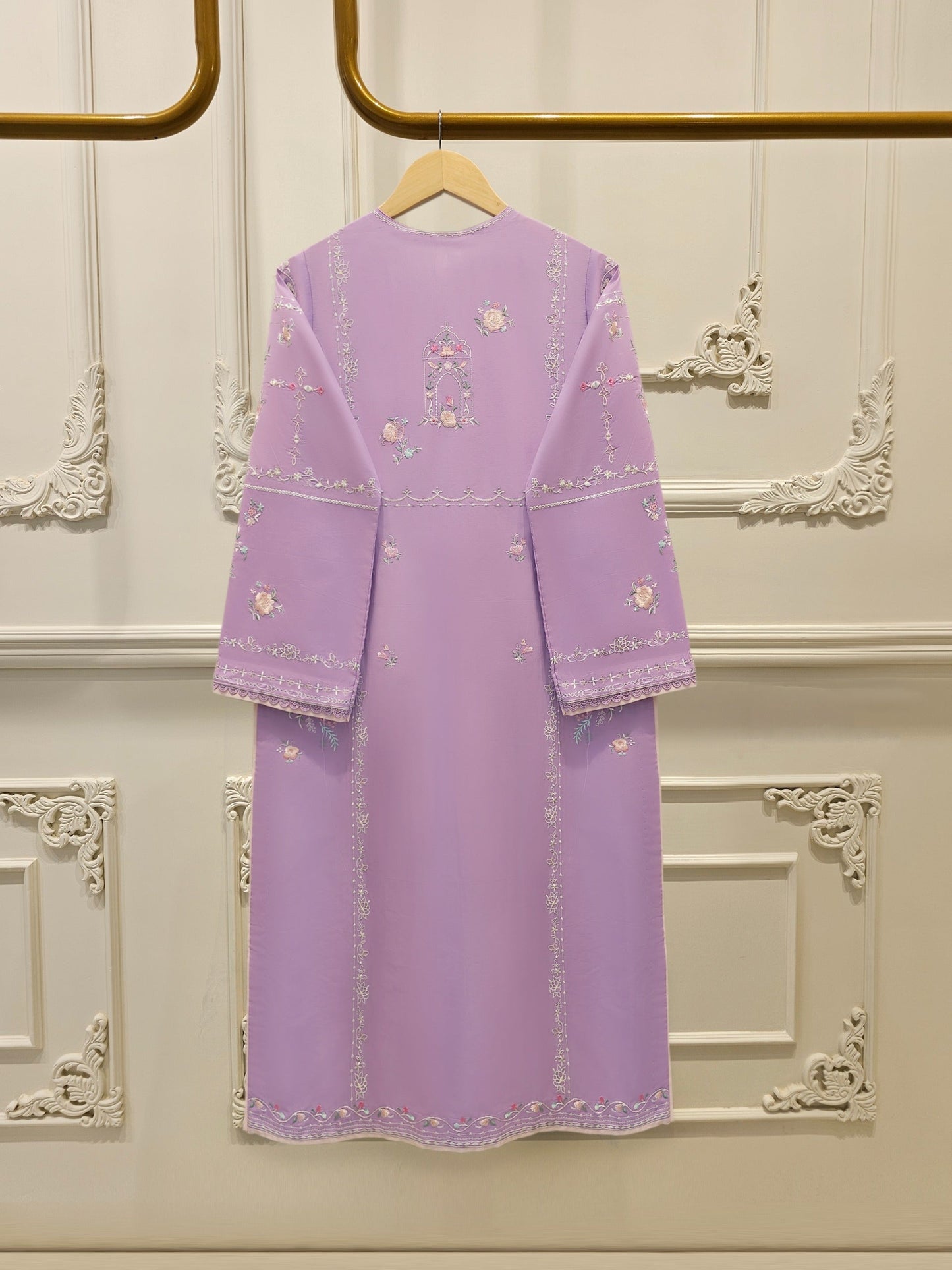 2 Piece - Embroidered Cambric Suit S115007